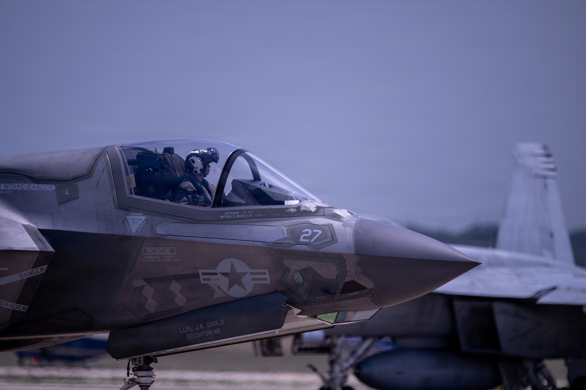 DVIDS - Images - USN F18s and USMC F35s arrive at JBA for Freedom