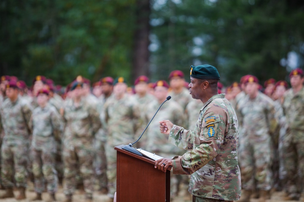 1st Special Forces Group (Airborne) Change of Command ceremony