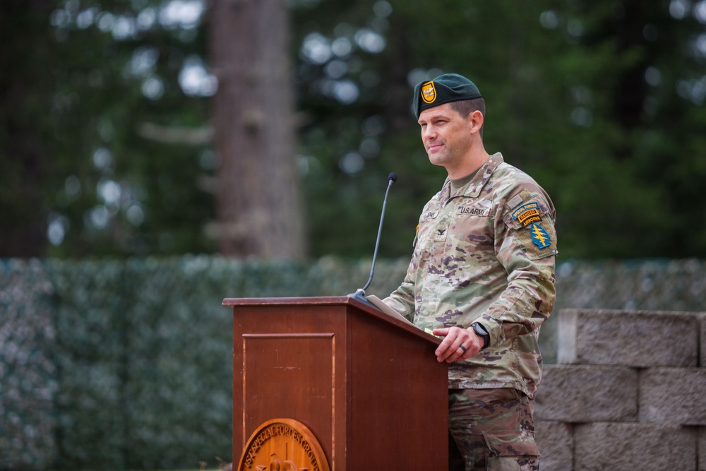 1st Special Forces Group (Airborne) Change of Command ceremony
