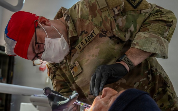 Arkansas Army National Guard dentist brings civilian expertise to AMISTAD 2026