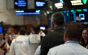 U.S. Coast Guard attends closing bell at New York Stock Exchange for Fleet Week 2026