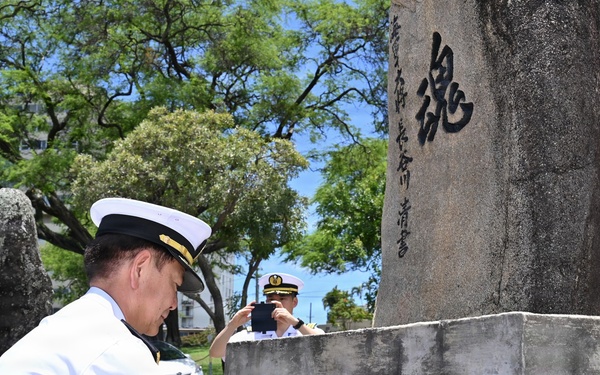 JMSDF chief of staff pays tribute at national memorial cemetery during RIMPAC 2026