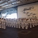 USS Nimitz Conducts Dress Whites Uniform Inspection