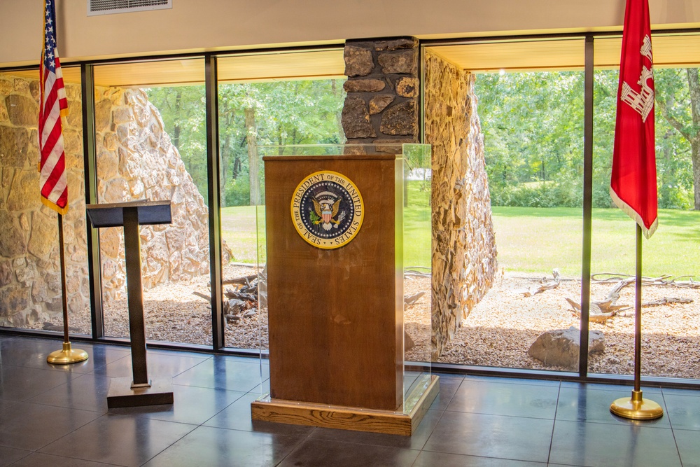 JFK Podium Unveiling and Ribbon Cutting Ceremony
