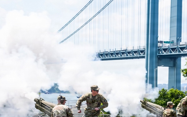 New York National Guard and Army Recruiting Battalion Lead Ceremonial Cannon Firing for Fort Hamilton’s America 250 Observance