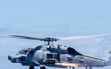 Helicopter Sea Combat (HSC) 12 and Helicopter Maritime Strike Squadron (HSM) 77 Conduct a Live-Fire Exercise