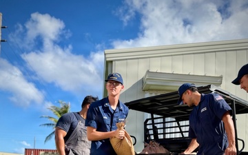 U.S. Coast Guard crews prepare for Typhoon Bavi