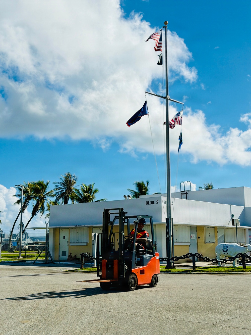 U.S. Coast Guard crews prepare for Typhoon Bavi