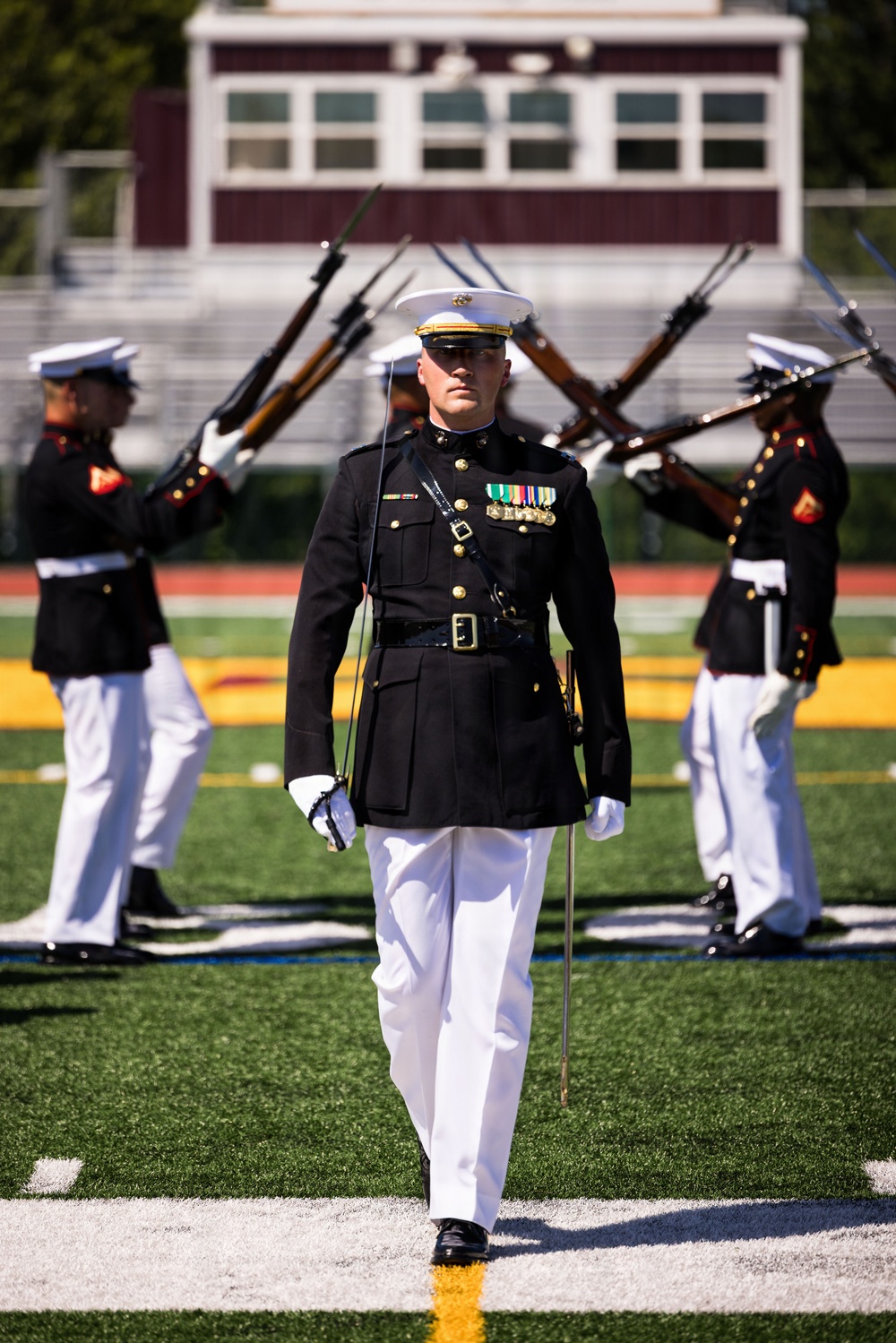 U.S. Marines attend a Community Relations Event for INR250