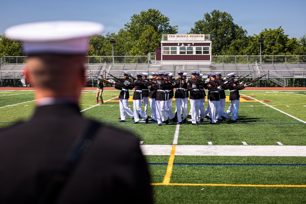 U.S. Marines attend a Community Relations Event for INR250