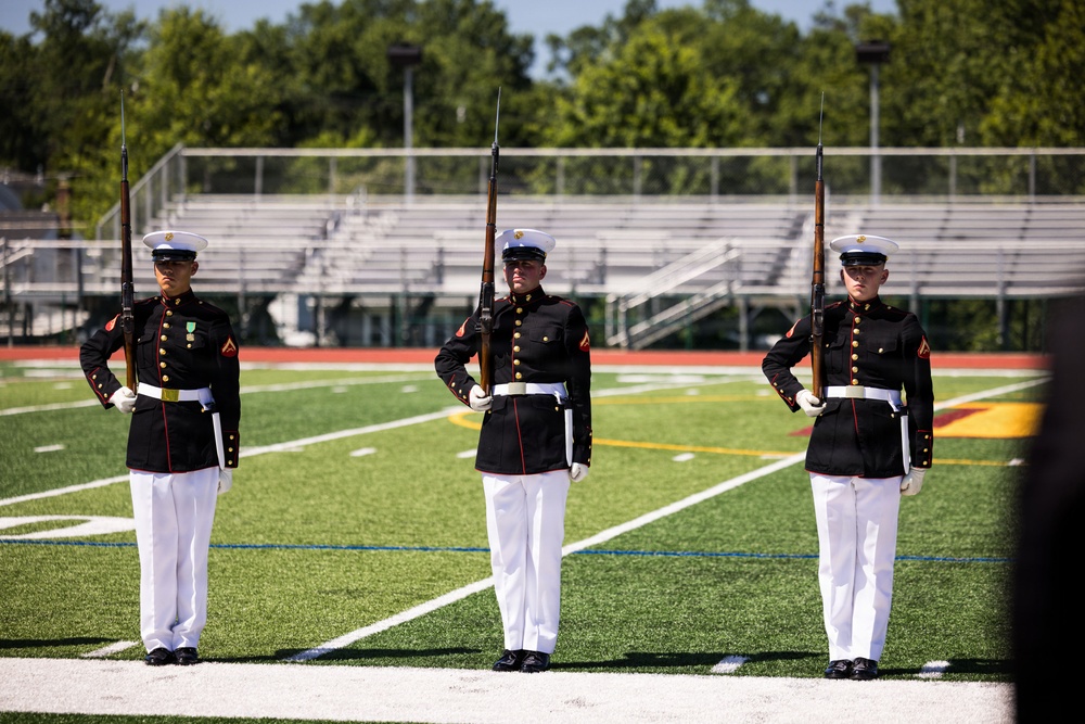 U.S. Marines attend a Community Relations Event for INR250