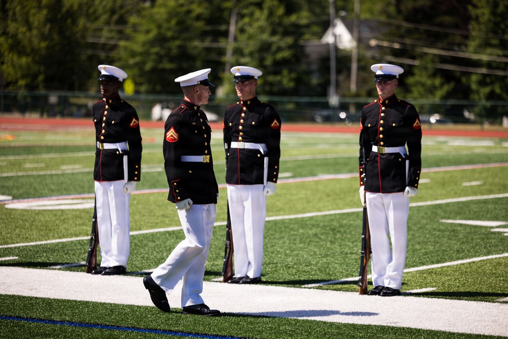 U.S. Marines attend a Community Relations Event for INR250
