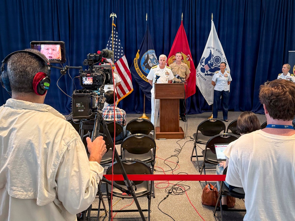 Joint Press Conference Highlights International Naval Review 250