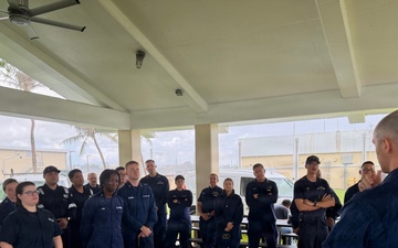 U.S. Coast Guard crews prepare for Typhoon Bavi