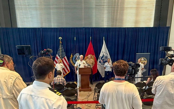 Joint Press Conference Highlights International Naval Review 250