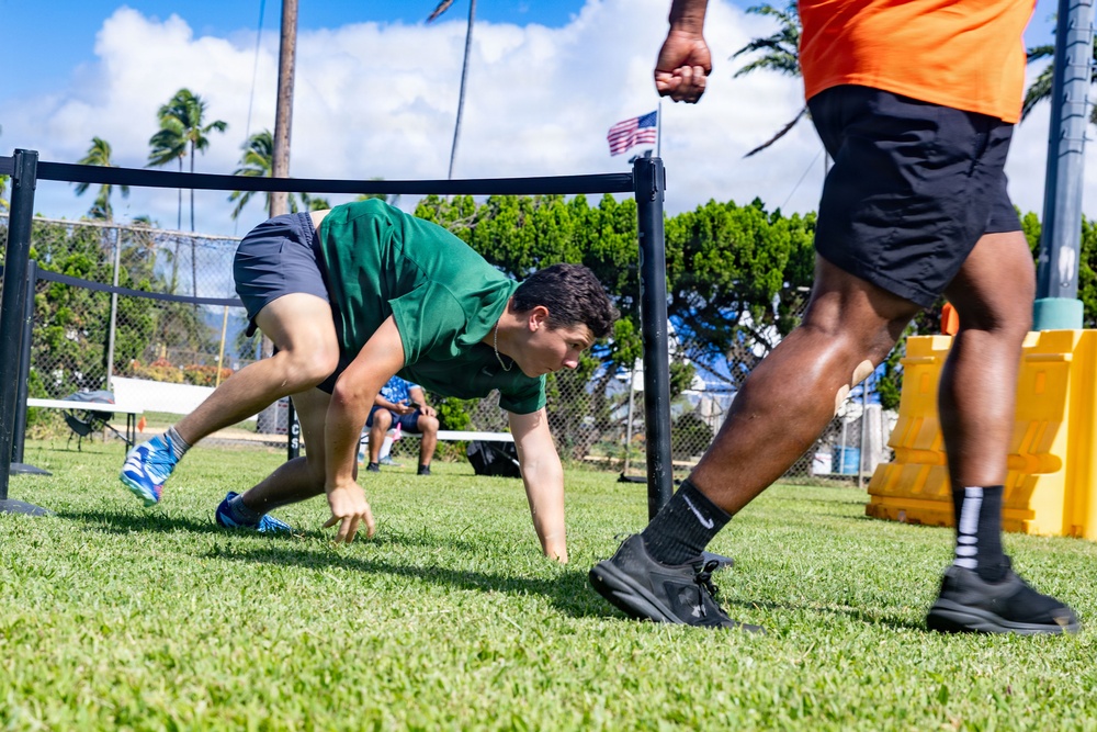 RIMPAC 2026 participants compete at MWR obstacle course