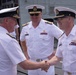 RCN Halifax Class Frigate Regina (FFH 334) welcomes Aboard Royal Australian Vice Admiral Justin Jones