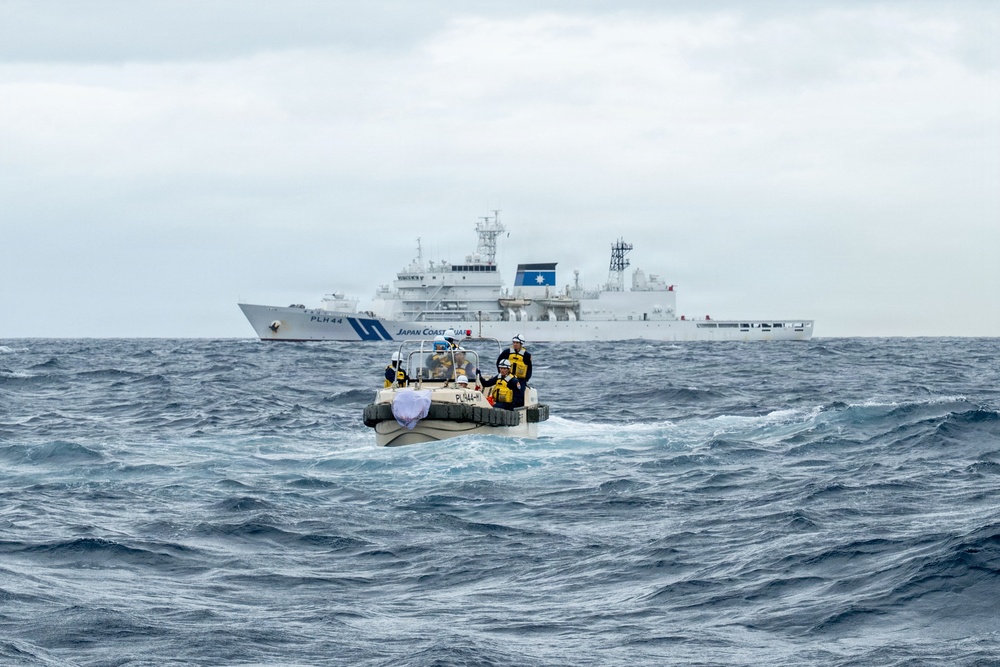 USCGC Midgett (WMSL 757) conducts SAREX with Japan Coast Guard