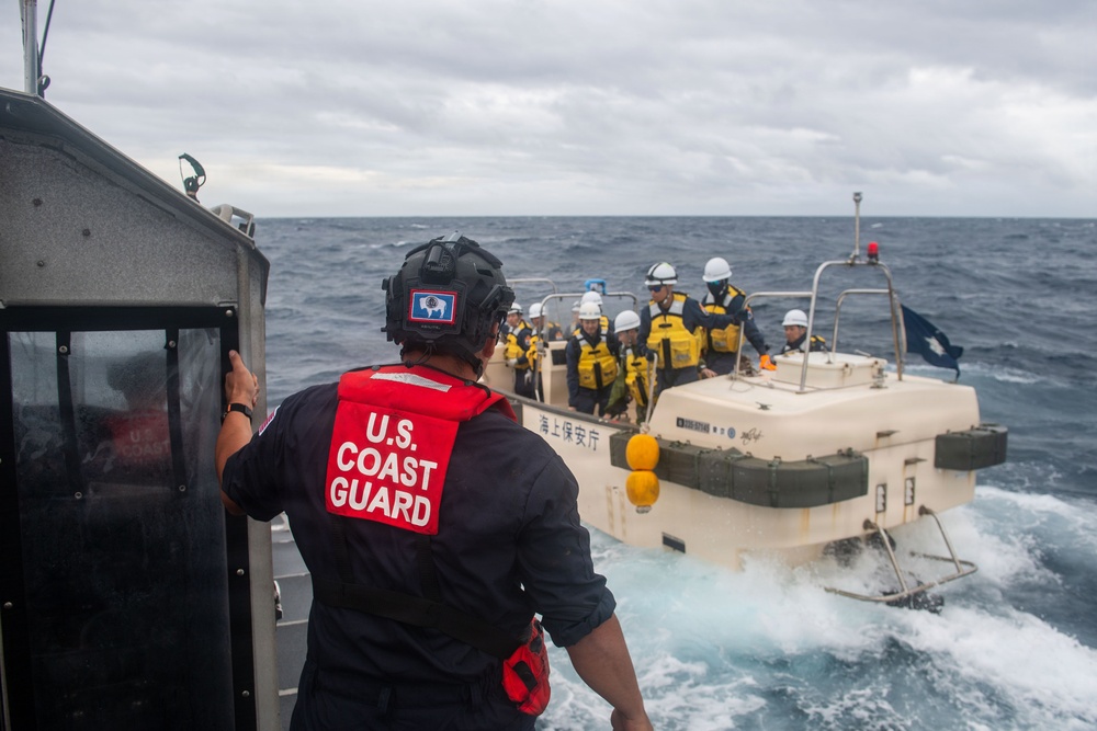 USCGC Midgett (WMSL 757) conducts SAREX with Japan Coast Guard
