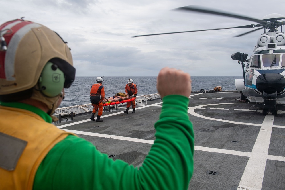 USCGC Midgett (WMSL 757) conducts SAREX with Japan Coast Guard