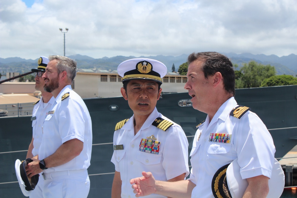 Spanish Navy Visits JS Kongo During RIMPAC 2026