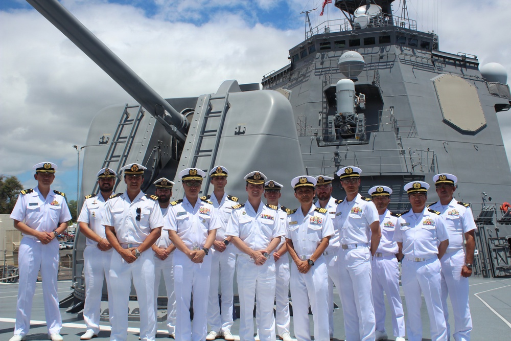 Spanish Navy Personnel Tour JS Kongo During RIMPAC 2026