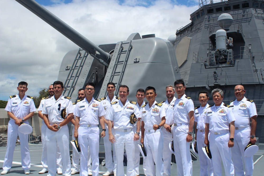 Spanish Navy Personnel Tour JS Kongo During RIMPAC 2026