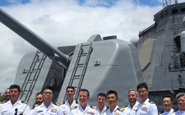 Spanish Navy Personnel Tour JS Kongo During RIMPAC 2026