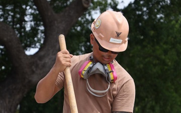 Seabees erect medical tents on Ford Island during RIMPAC 2026
