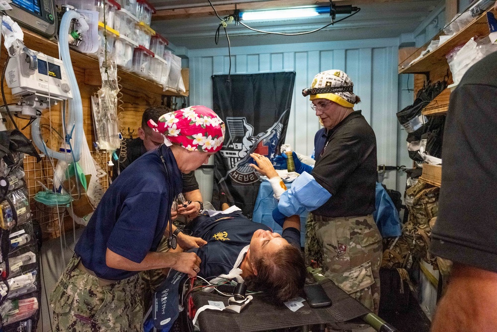Pacific Friendship 2026 and Pacific Partnership 2026 conduct mass casualty drill aboard U.S. Army Runnymede-class landing craft utility ship USAV Paulus Hook (LCU 2033) in Vietnam