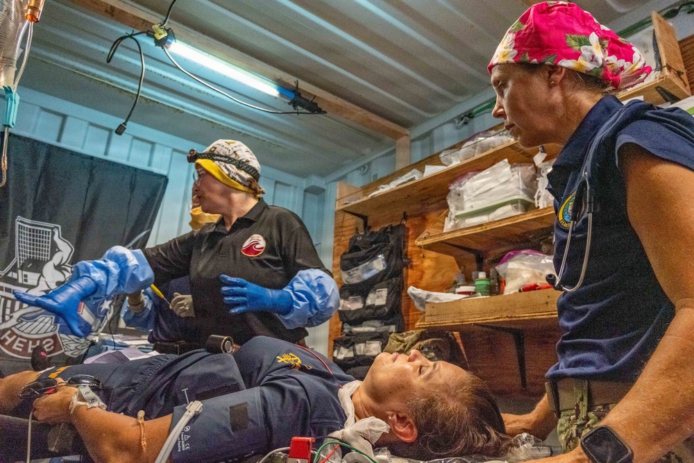 Pacific Friendship 2026 and Pacific Partnership 2026 conduct mass casualty drill aboard U.S. Army Runnymede-class landing craft utility ship USAV Paulus Hook (LCU 2033) in Vietnam