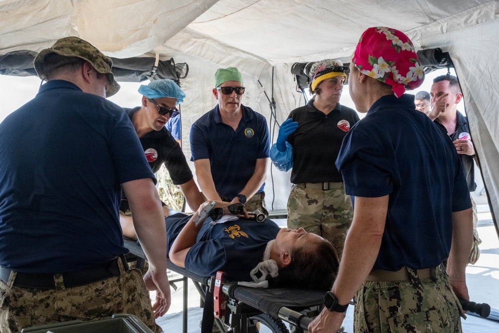 Pacific Friendship 2026 and Pacific Partnership 2026 conduct mass casualty drill aboard U.S. Army Runnymede-class landing craft utility ship USAV Paulus Hook (LCU 2033) in Vietnam