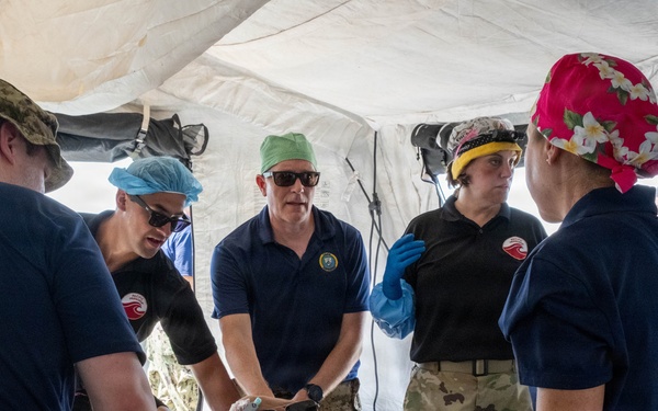 Pacific Friendship 2026 and Pacific Partnership 2026 conduct mass casualty drill aboard U.S. Army Runnymede-class landing craft utility ship USAV Paulus Hook (LCU 2033) in Vietnam