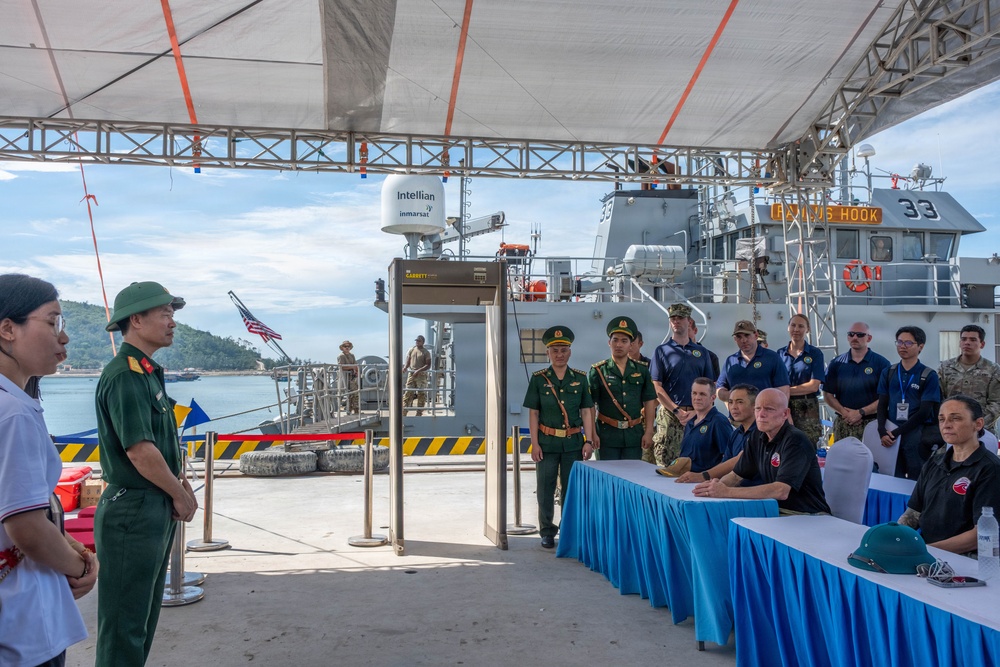 Pacific Friendship 2026 and Pacific Partnership 2026 conduct mass casualty drill aboard U.S. Army Runnymede-class landing craft utility ship USAV Paulus Hook (LCU 2033) in Vietnam