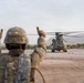 1st AD Combat Aviation Brigade and 62nd Engineer Battalion take off during sling load ops