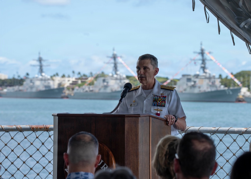 FIWCPAC Holds Change of Command Ceremony