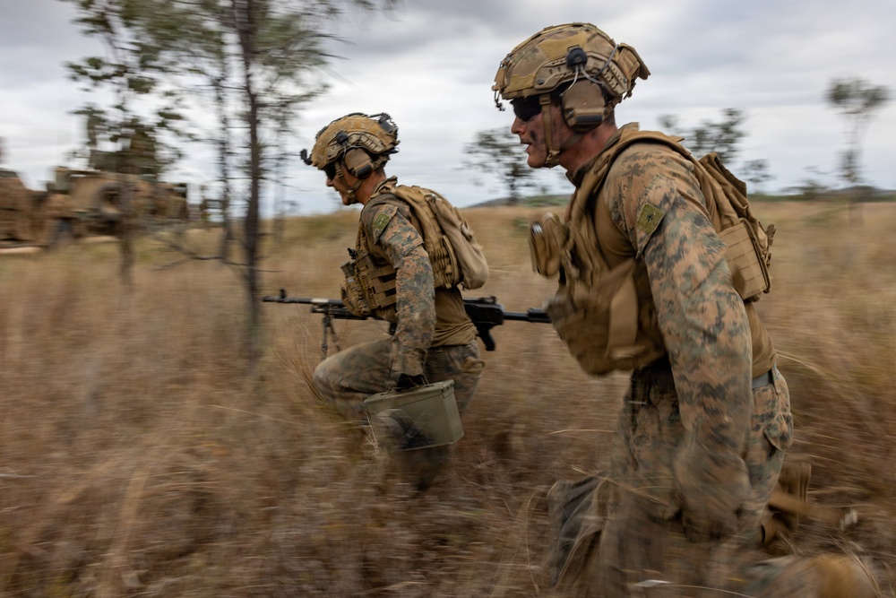 Southern Jackaroo 26: MRF-D Marines conduct reaction-to-contact live-fire range