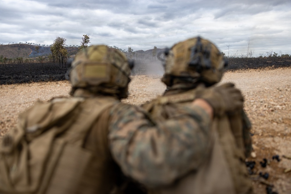 Southern Jackaroo 26: MRF-D Marines conduct reaction-to-contact live-fire range