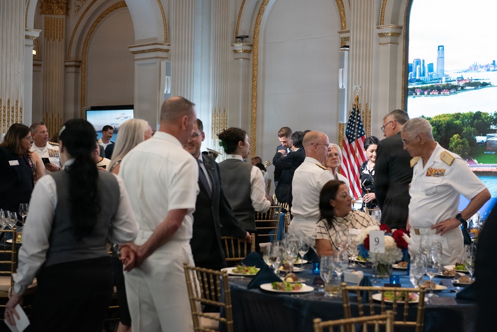 U.S. Navy Band Brass Quintet perform at New York Stock Exchange