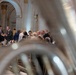 U.S. Navy Band Brass Quintet perform at New York Stock Exchange