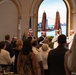 U.S. Navy Band Brass Quintet and Ceremonial Guard perform at New York Stock Exchange