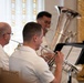 U.S. Navy Band Brass Quintet perform at New York Stock Exchange