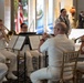U.S. Navy Band Brass Quintet perform at New York Stock Exchange