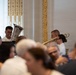U.S. Navy Band Brass Quintet perform at New York Stock Exchange