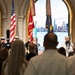 U.S. Navy Band Brass Quintet and Ceremonial Guard perform at New York Stock Exchange