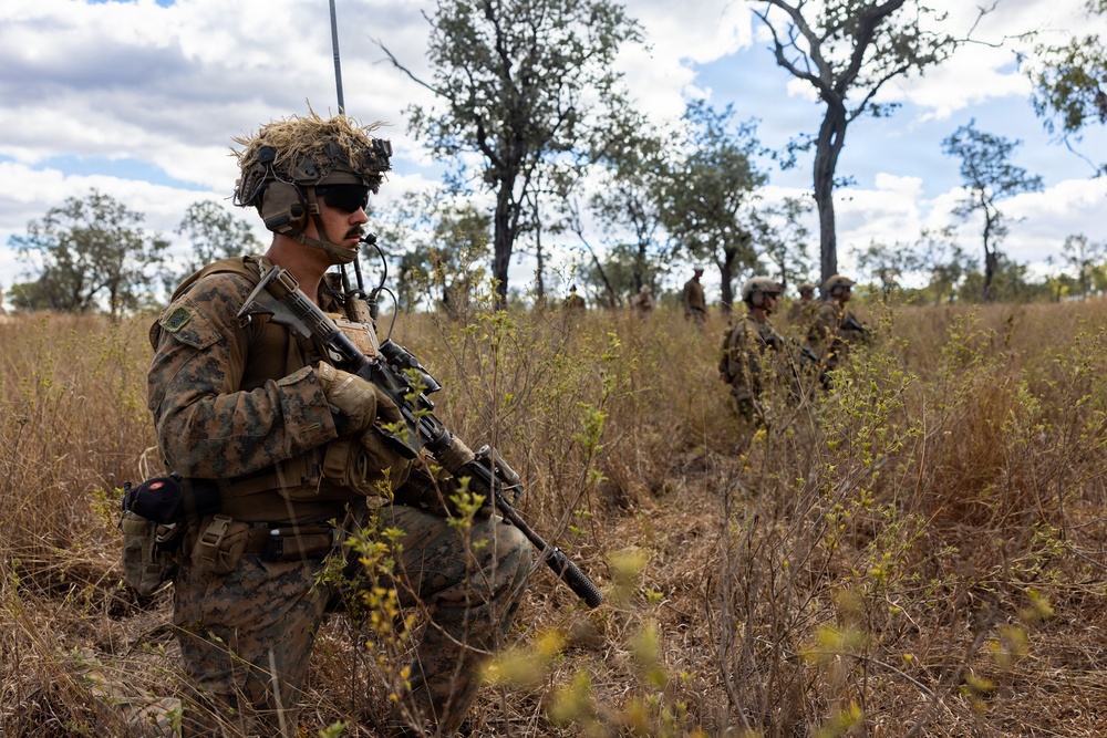 Southern Jackaroo 26: MRF-D Marines conduct platoon attack exercise