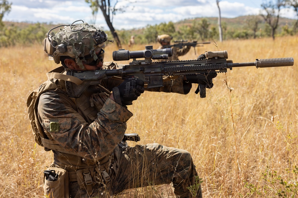 Southern Jackaroo 26: MRF-D Marines conduct platoon attack exercise
