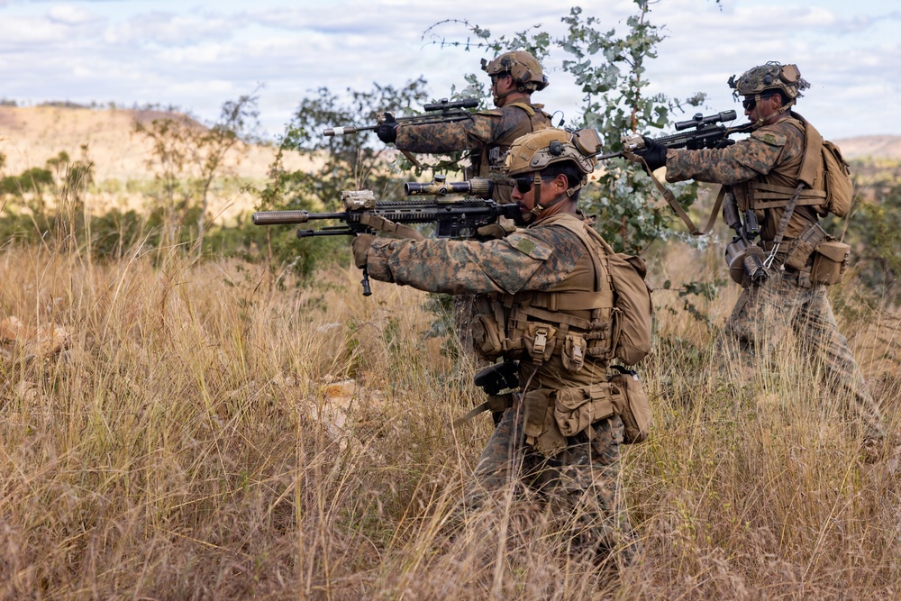 Southern Jackaroo 26: MRF-D Marines conduct platoon attack exercise