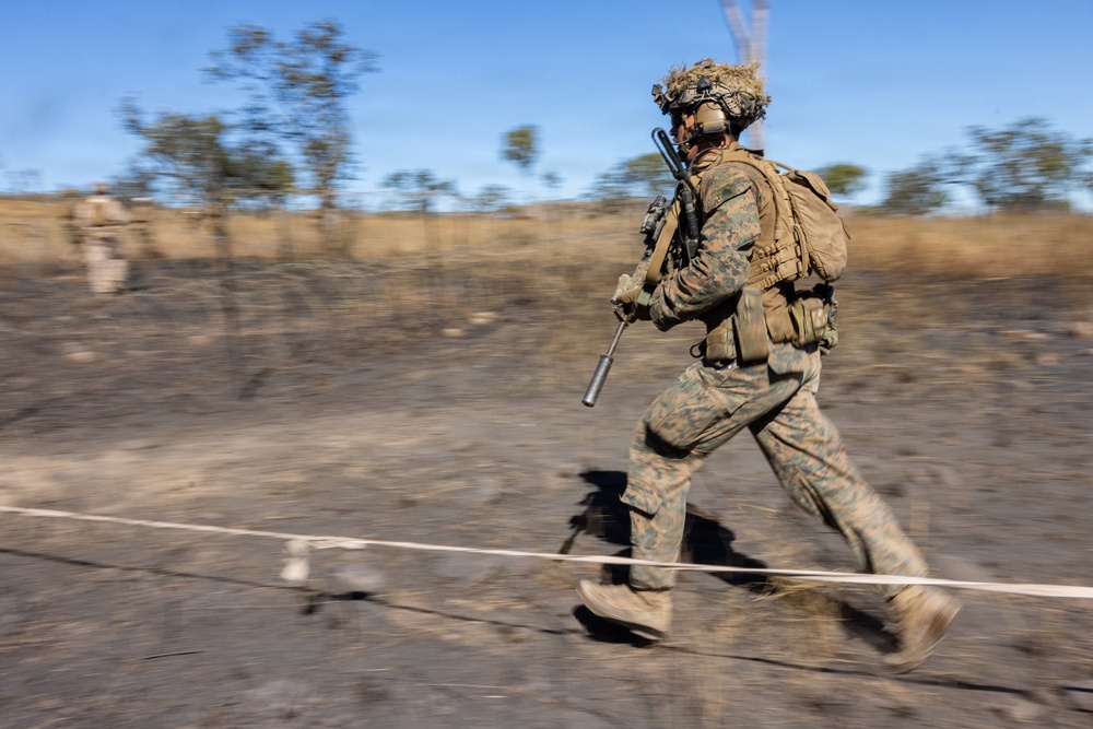 Southern Jackaroo 26: MRF-D Marines conduct platoon live-fire attack range