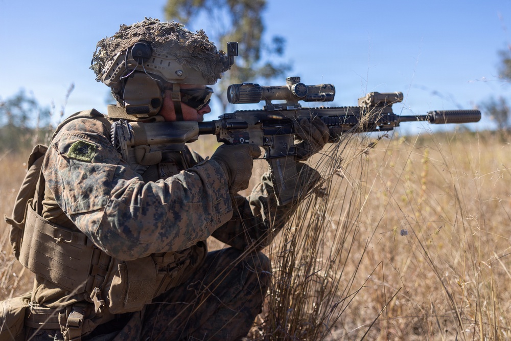Southern Jackaroo 26: MRF-D Marines conduct platoon live-fire attack range